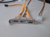 Bracket 2 porturi eSATA cu alimentare Molex 4 pini și cabluri SATA pentru PC