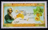 Polinezia franceza 1983 harta Pacificului, William Bligh capitan englez serie 1v neștampilat, Nestampilat