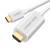 Cablu Audio si Video USB-C - HDMI UGREEN MM121, 1.5m, Alb