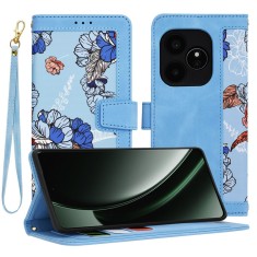 Husa personalizata fete Realme GT 6 Techsuit FlipCraft, bleu foto
