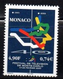 MONACO 2000, Festival Televiziune, Arta, serie neuzata, MNH, Nestampilat