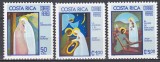 Costa Rica 1975 - &bdquo;Tradiții de Crăciun&rdquo; - Picturi de Jorge Gallardo, MNH