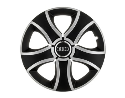 Set 4 capace roti Bis Gri-Negru R15 pentru gama auto Audi foto