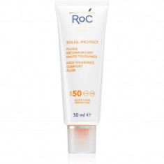 RoC Soleil Protect High Tolerance Comfort Fluid fluid pentru fata cu protectie solara SPF 50 50 ml