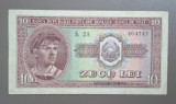 Bancnota 10 lei 1952, seria h38 464747 - stare buna