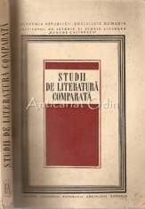 Studii De Literatura Comparata - Academia Republicii Socialiste foto