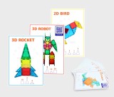 Cumpara ieftin Set carduri cu provocari pentru seturile magnetice de constructie