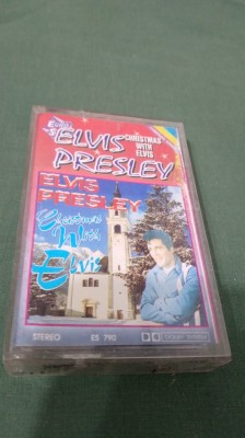 CASETA AUDIO ELVIS PRESLEY CHRISTMAS WITH ELVIS RARA !!! ORIGINALA EUROSTAR foto