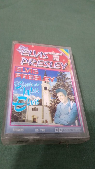 CASETA AUDIO ELVIS PRESLEY CHRISTMAS WITH ELVIS RARA !!! ORIGINALA EUROSTAR