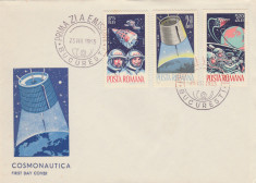 1965 Romania - FDC Cosmonautica (I), LP 611 foto