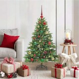 vidaXL Brad de Crăciun artificial cu 150 LED Verde 120 cm PE și PVC 3397531