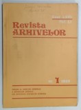 REVISTA ARHIVELOR , ANUL LXVI , VOLUMUL LI , NUMARUL 1 , 1989 * COPERTA PREZINTA MINIMA UZURA