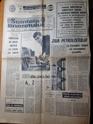 scanteia tineretului 8 octombrie 1967-profesor de mate la liceul ghe. sincai foto