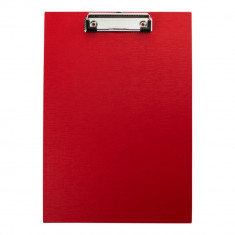 Clipboard A4 D.RECT Simplu, Rosu, Material Plastic, Clipboarduri Simple, Clipboard Documente, Accesorii Documente, Suport de Scris, Clipboard Simplu p