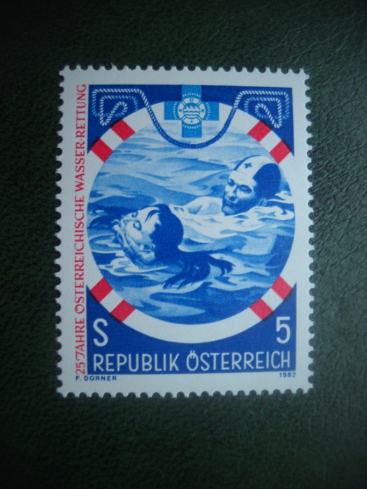 HOPCT TIMBRE MNH 593 salvamar 25 ani 1982 -1 VAL AUSTRIA