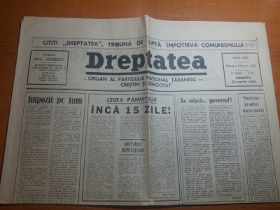 dreptatea 23 martie 1991-articolul &amp;quot; legea pamantului&amp;quot; foto