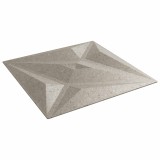 vidaXL Panouri de perete Stea 12 pcs Beton Star 50 x 50 cm Spumă XPS 42046075