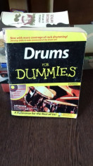 DRUMS FOR DUMMIES,(INITIERE IN STUDIULTOBELORI,IN LIMBA ENGLEZA,CU CD-SCOTT SPECK,EVELYN CISNEROS,2006 foto