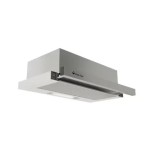 Hota incorporabila telescopica Studio Casa Viva Slim Roma, 2 Motoare, Putere de absorbtie 450 m3/h, Inox