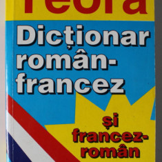 DICTIONAR ROMAN - FRANCEZ SI FRANCEZ - ROMAN de MARCEL SARAS , AUGUST 1998 , TIPARIT FATA - VERSO