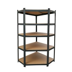 Raft de colț pentru sarcini grele 180x70x40-40 cm 175 kg negru