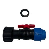Robinet cu Garnitura pentru Bazine IBC 1000L, Accesoriu Compatibil Butoaie