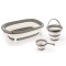 Set 3 in 1 cu cadita pliabila - Gri