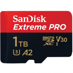 Card Sandisk Extreme Pro MicroSDXC 1TB Clasa 10 + Adaptor SD foto