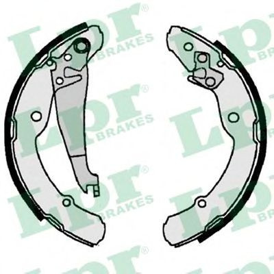 Set saboti frana SKODA ROOMSTER Praktik (5J) (2007 - 2015) LPR 07300