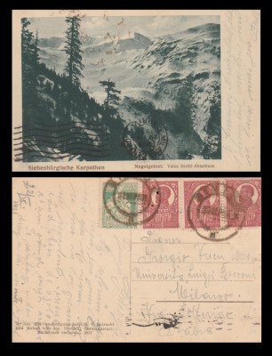 1921 Muntii Negoi - Valea Sărății - ilustrata SKV Sibiu, streif Ferdinand foto