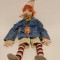 Papusa Pinocchio vintage DDR/GDR Dresden Handarbeit VEB Kunstlerpuppen 58cm