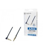 Cablu audio stereo 90 grade Jack 3.5 mm 0.5m tata-tata aurit, Logilink