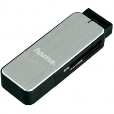 Card reader Hama 123900 USB 3.0 SD / microSD Silver foto