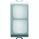 Lampa de semnalizare dubla - OPAL - 1 MODULE - TITANIUM - CHORUS