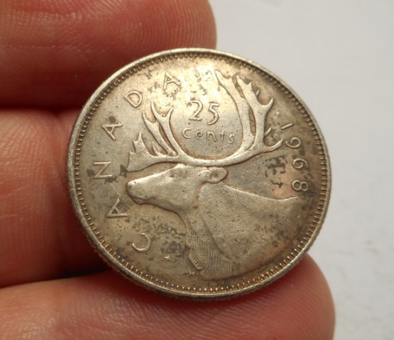 Canada 25 Cents 1968