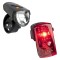 Set lumini bicicleta LED Axa GreenLine 15 , 15 Lux, incarcare USB, lumina fata si lumina spate AutoDrive ProParts