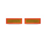 Set 2 placute reflectorizante 565x196mm suport aluminiu MVM