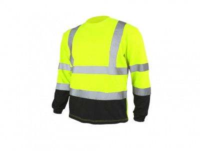 Bluza T-REF fluorescent galben cu dungi reflectorizante, marimea M, Artmas ART703006 foto