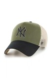 47 brand șapcă MLB New York Yankees culoarea verde, B-BPTOM17CNP-SW