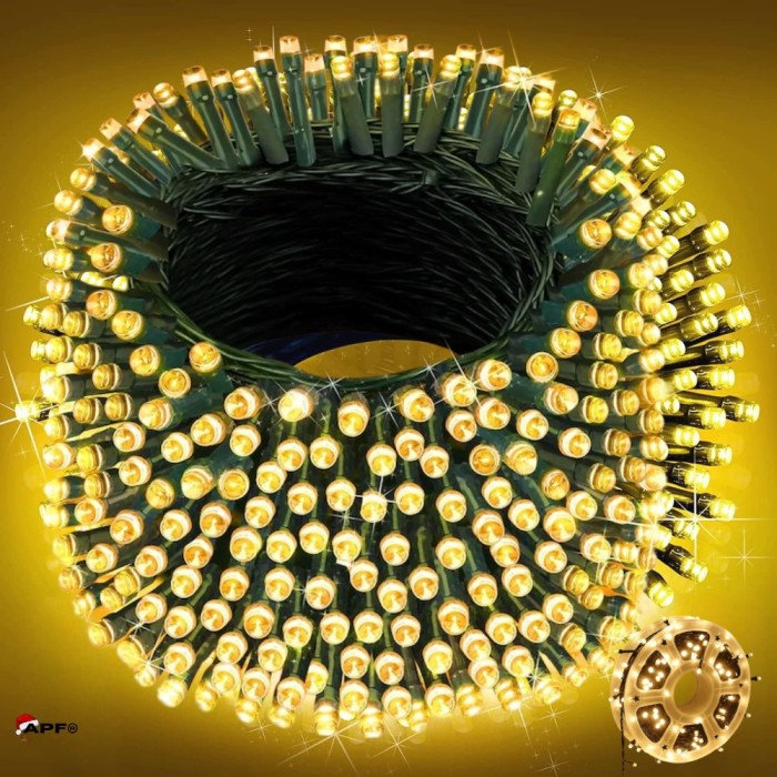 Instalatie LED Alb Cald 30m APF &ndash; 8 Moduri, pe Rola, Interior/Exterior