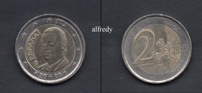 SPANIA 2000, 2 euro