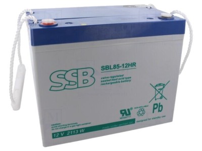 Acumulator SSB plumb-acid 12V 75Ah AGM fără &amp;icirc;ntreținere foto