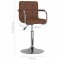 Scaun de bar, maro, material textil - 9