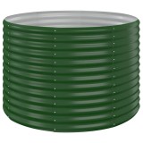 Cumpara ieftin Jardiniera, verde, 100x100x68 cm, otel galvanizat