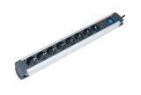 Prelungitor 1.5m cablu H05VV-F cu 8 prize schuko intrerupator si protectie supratensiune max 3500W IP20, As Schwabe