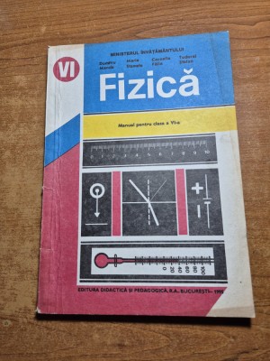 manual de fizica - pentru clasa a 6-a - din anul 1994 foto
