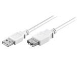 Cablu USB 2.0 A-A 5m Alb 480Mbps