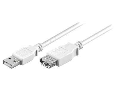 Cablu USB 2.0 Alb 3m foto