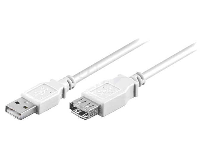 Cablu USB 2.0 Alb 3m