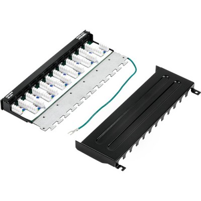 Patch Panel 12 porturi RJ45 UTP, Cat6a, Ecranat, 0.5U - TRENDnet TC-P12C6AS SafetyGuard Surveillance foto